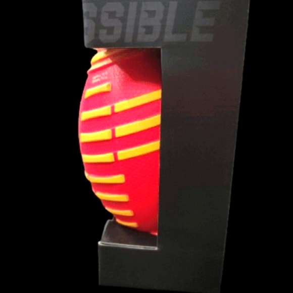 "Kansas City Chiefs Madden 21 Game-Stop EA Nerf Football RARE Red-Yellow"⬇️ - Picture 2 of 6